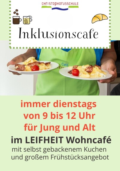 Herzliche Einladung zum ChristophorusCafé, jeden Dienstag von 9 bis 12 Uhr im LEIFHEIT Wohncafé.